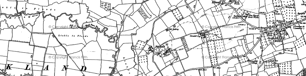 Old map of Stagbatch in 1885