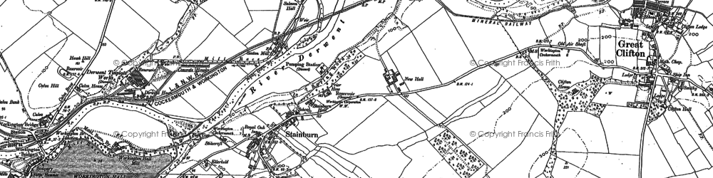 Old map of Stainburn in 1898