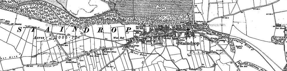 Old map of West Side Ho in 1896