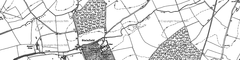 Old map of Short Ferry in 1886