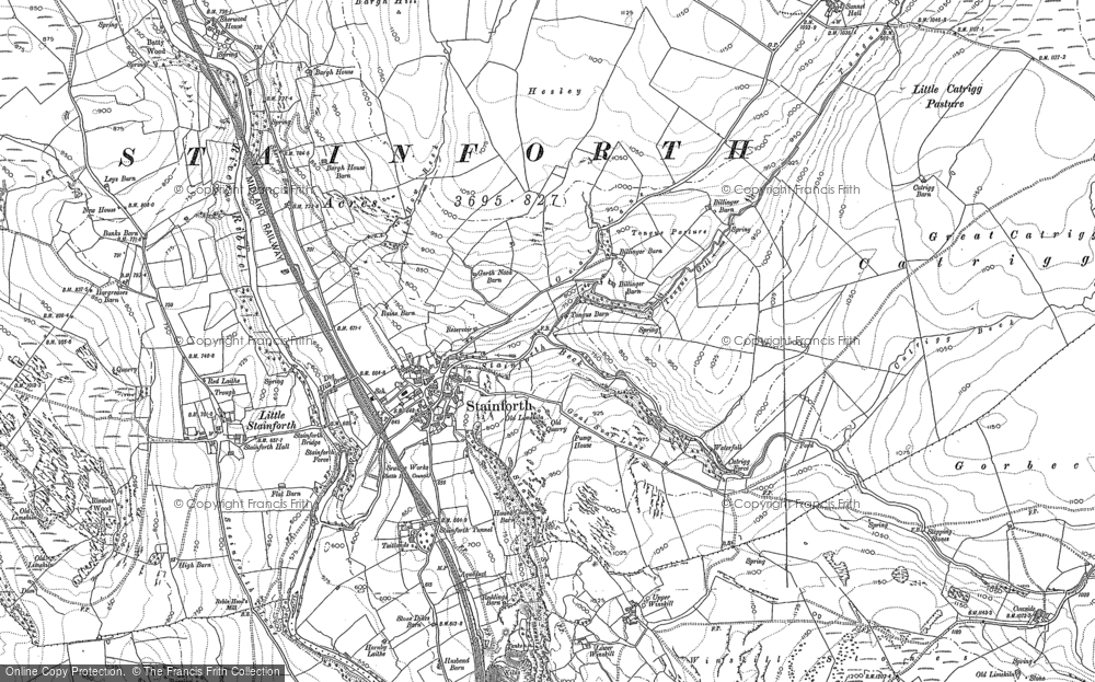 Old Map of Historic Map covering Westside Ho in 1891