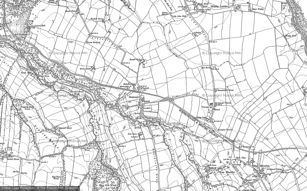Old Map of Historic Map covering Rigg Mill in 1911