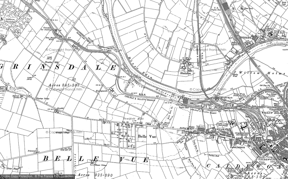 Old Map of Stainton, 1888 - 1899 in 1888