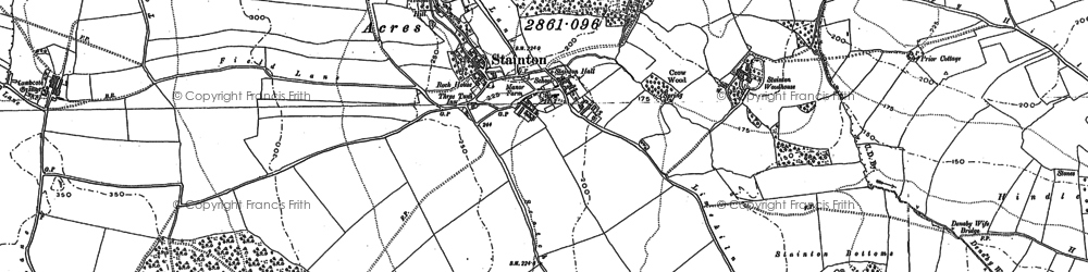 Old map of Stainton in 1891