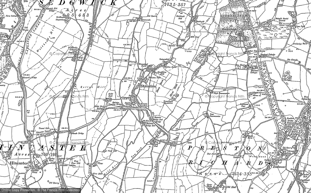 Old Map of Stainton, 1896 - 1897 in 1896