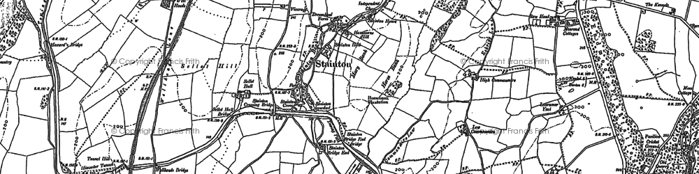 Old map of Stainton in 1896