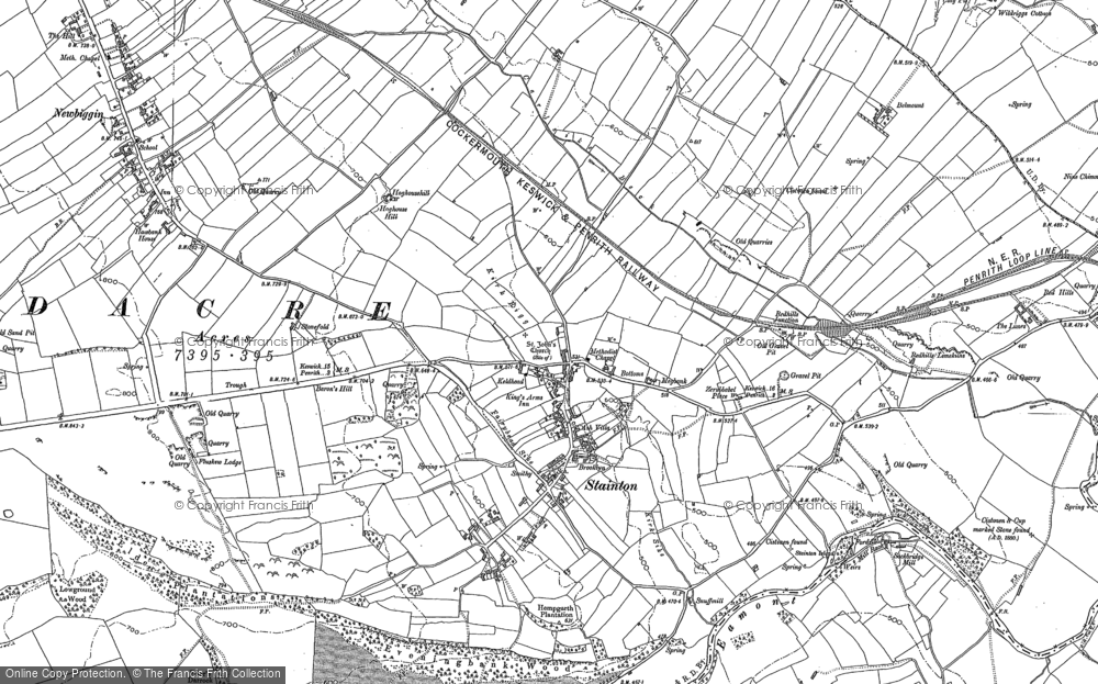 Old Map of Stainton, 1923 in 1923