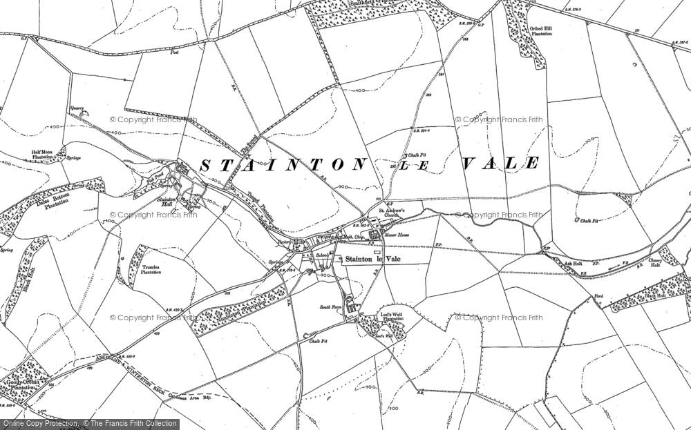 Old Map of Stainton le Vale, 1886 - 1887 in 1886