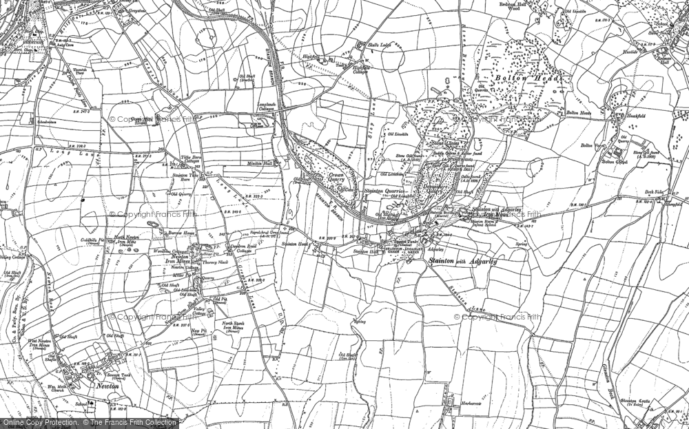 Old Map of Stainton with Adgarley, 1910 - 1911 in 1910
