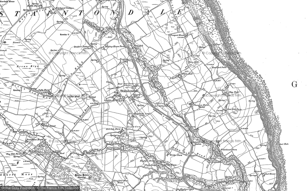 Old Map of Staintondale, 1910 in 1910