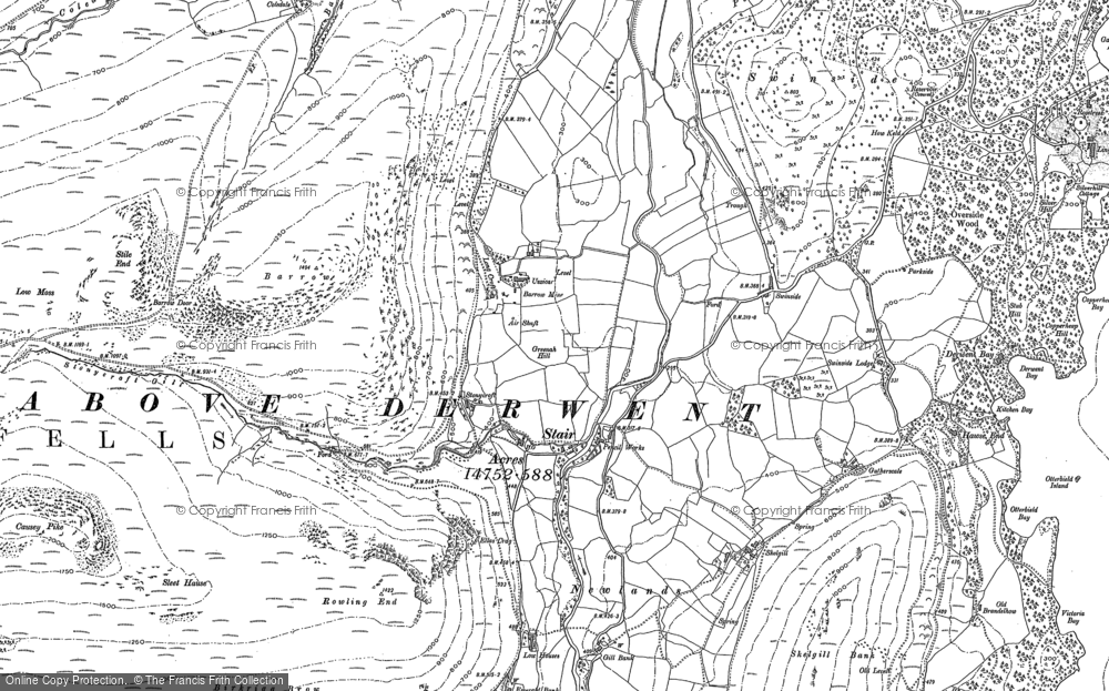 Old Map of Stair, 1898 in 1898