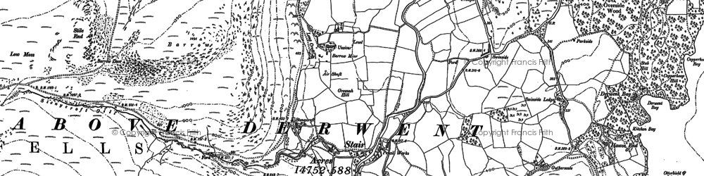 Old map of Stair in 1898