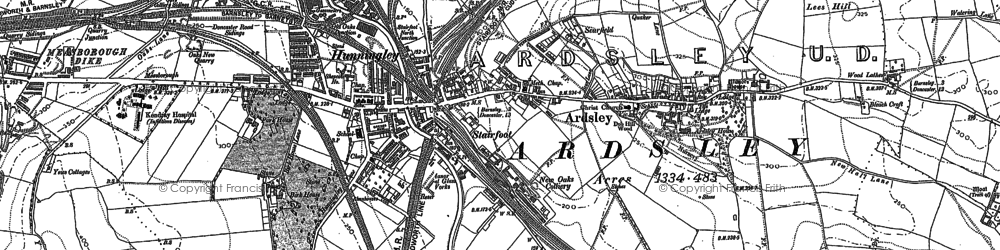 Old map of Stairfoot in 1851