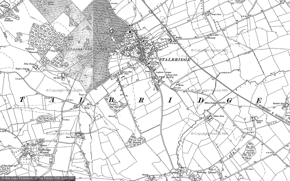 Old Map of Stalbridge, 1900 - 1901 in 1900