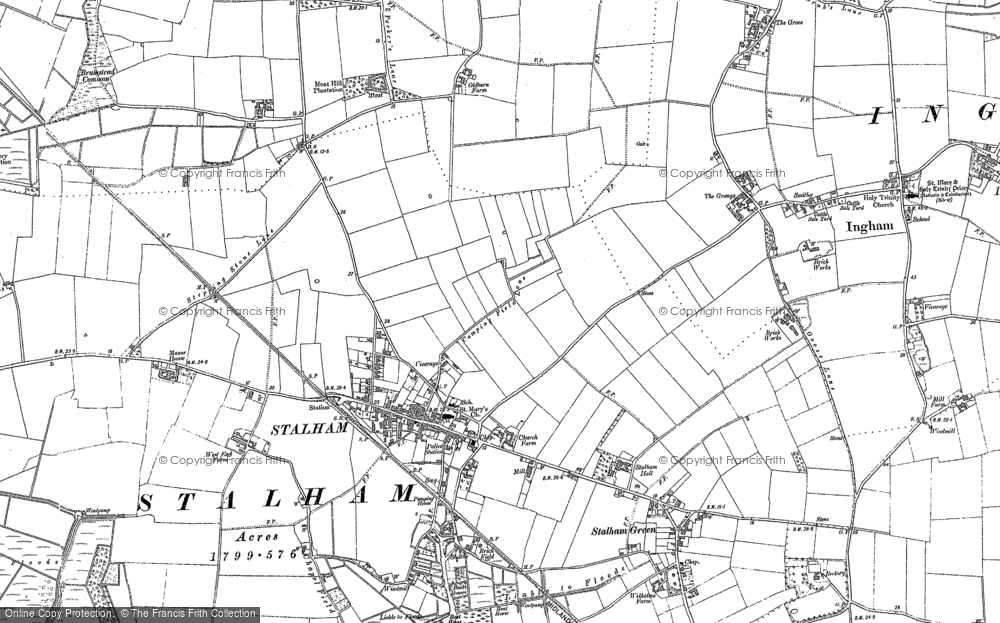 Old Map of Stalham, 1884 - 1905 in 1884