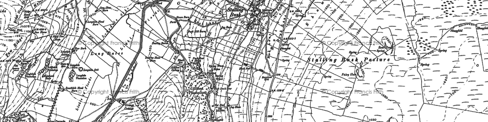 Old map of Billinside Moor in 1892