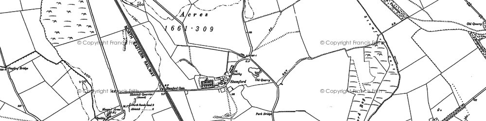 Old map of Stamford in 1896