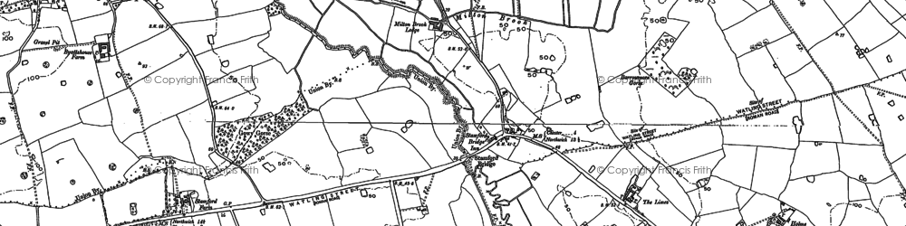 Old map of Stamford Mill in 1897