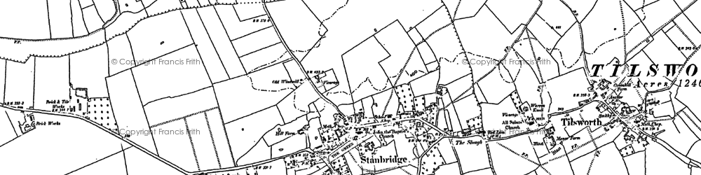 Old map of Stanbridge in 1881