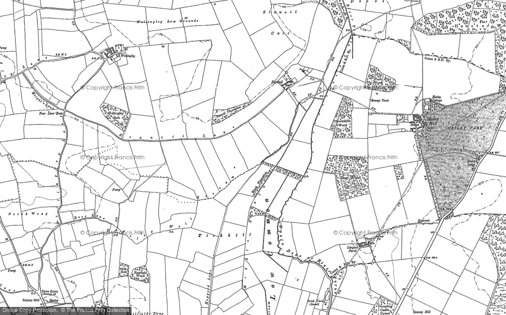Old Map of Stancil, 1891 - 1901 in 1891