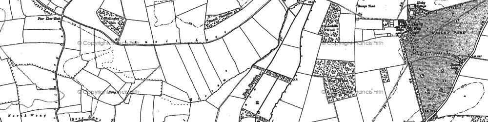 Old map of Stancil in 1891