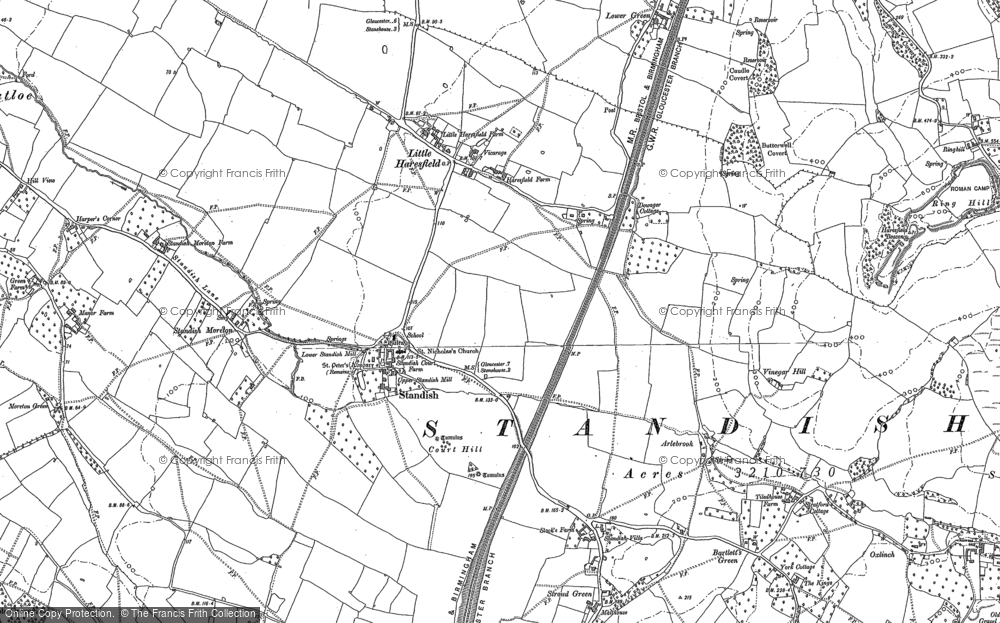 Old Map of Standish, 1882 in 1882
