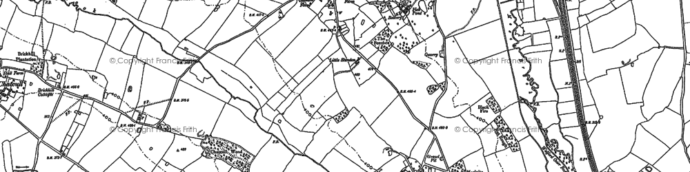 Old map of Standon in 1879