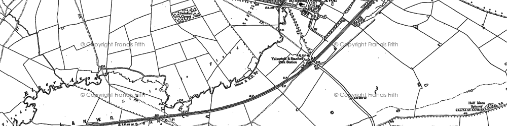 Old map of Stanford on Avon in 1899