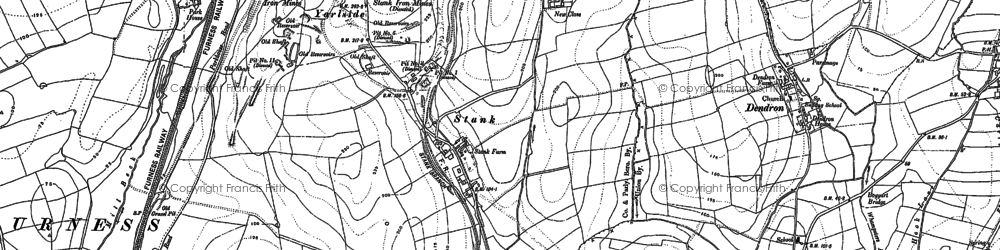 Old map of Stank in 1911