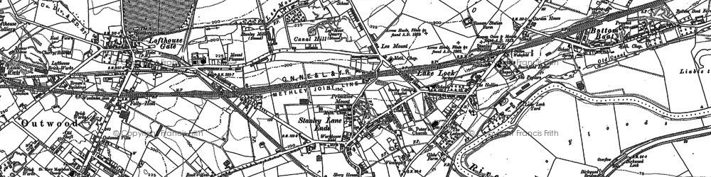 Old map of Stanley in 1892