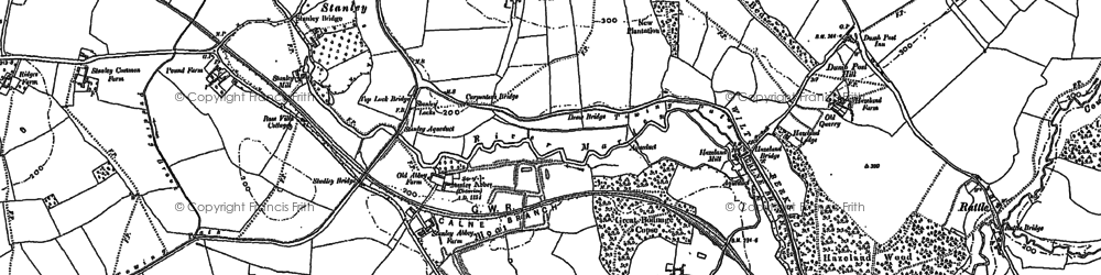 Old map of Stanley in 1899