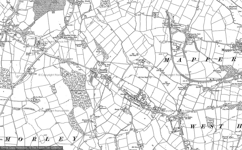 Old Map of Stanley Common, 1880 in 1880