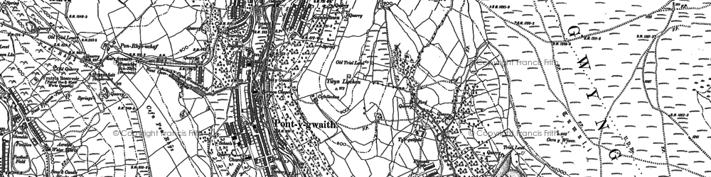 Old map of Stanleytown in 1898