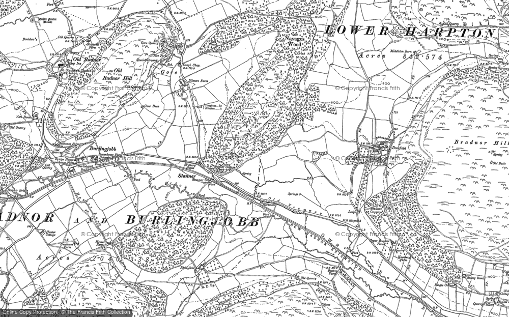 Old Map of Historic Map covering Bage in 1902
