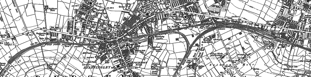 Old map of Stanningley in 1847