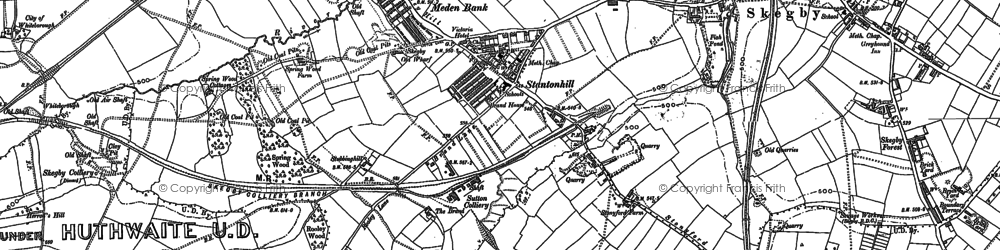 Old map of Stanton Hill in 1897