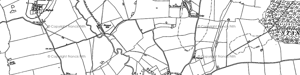 Old map of Blakeleyhill in 1880