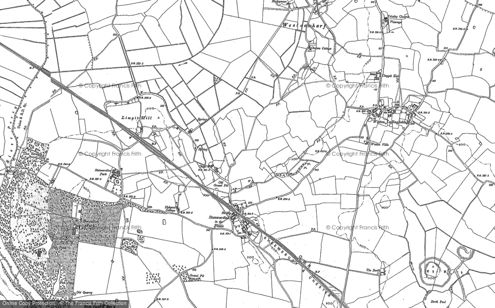 Old Map of Stanwardine in the Fields, 1880 in 1880
