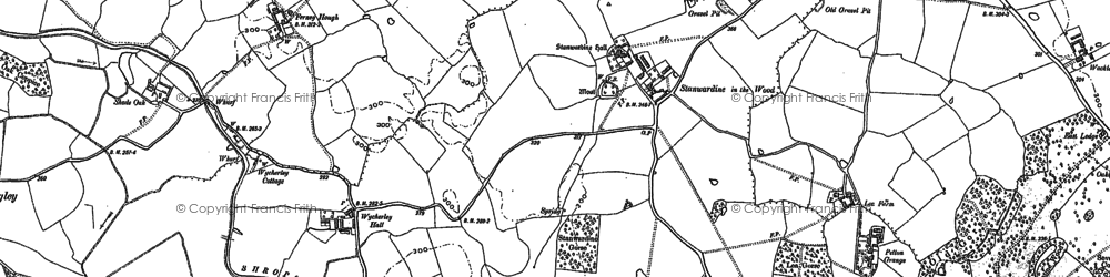Old map of Stanwardine in the Wood in 1880