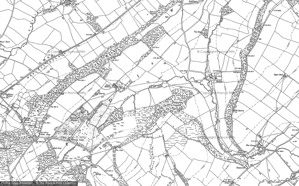 Old Map of Stanway, 1882 - 1883 in 1882