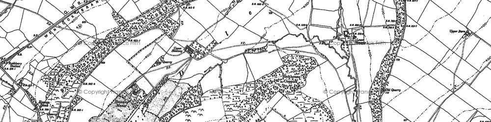 Old map of Topley in 1882