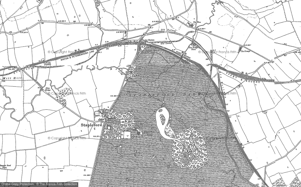 Old Map of Stapleford, 1902 in 1902