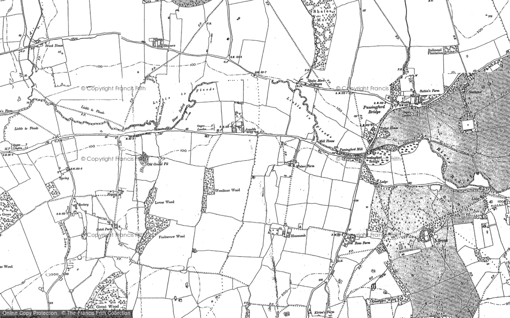 Old Map of Stapleford Aerodrome, 1895 in 1895