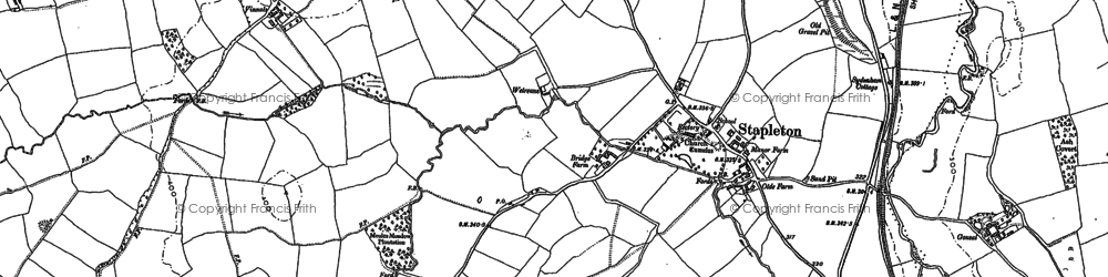 Old map of Stapleton in 1882