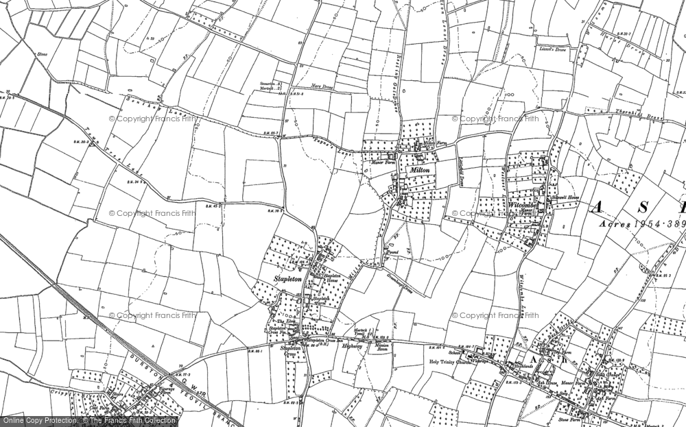Old Map of Stapleton, 1885 - 1886 in 1885