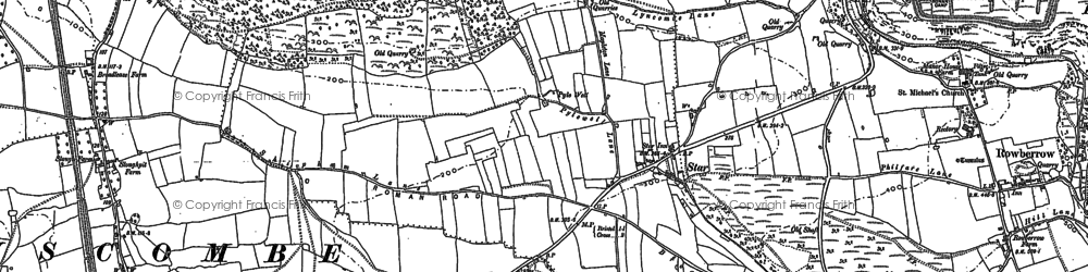 Old map of Wimblestone in 1883