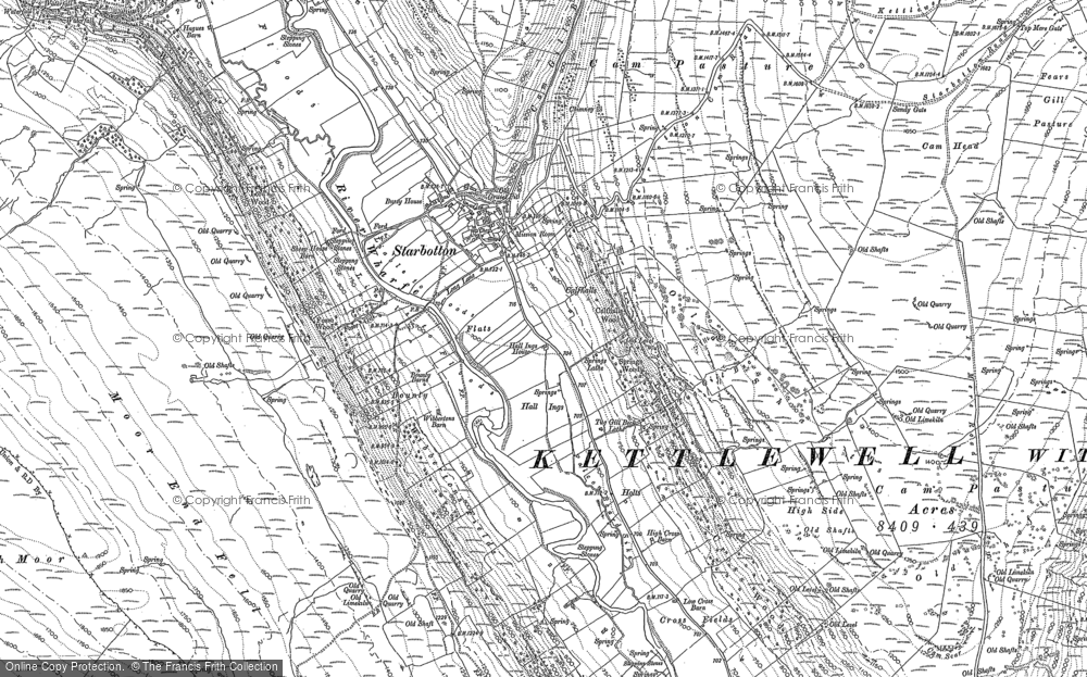 Old Map of Historic Map covering Wibbertons Fields in 1907
