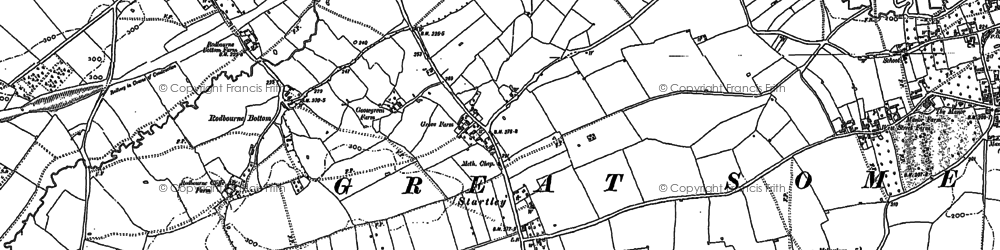 Old map of Startley in 1899