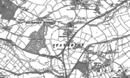 Old Map of Staverton, 1922