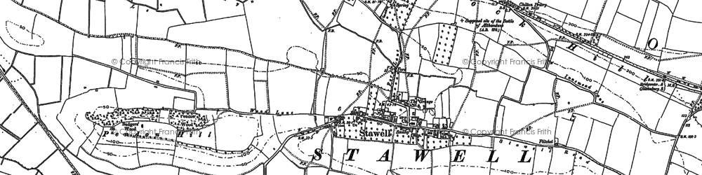 Old map of Stawell in 1885